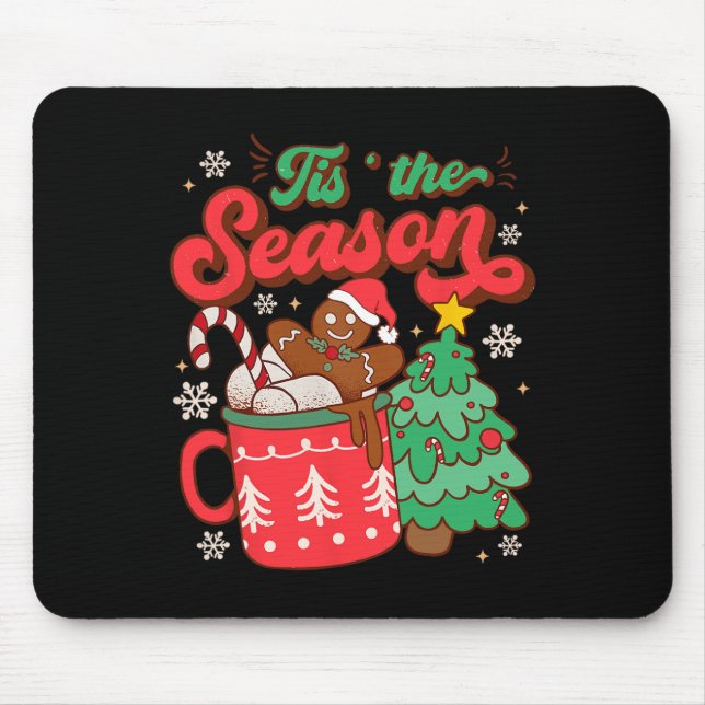 Tapis De Souris C'Est La Saison Chaud Cacao Gingerpain Cookie Chri (Devant)