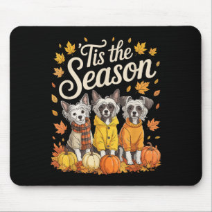 Tapis De Souris C'Est La Saison Chien Craché Chinois Automne Pum A