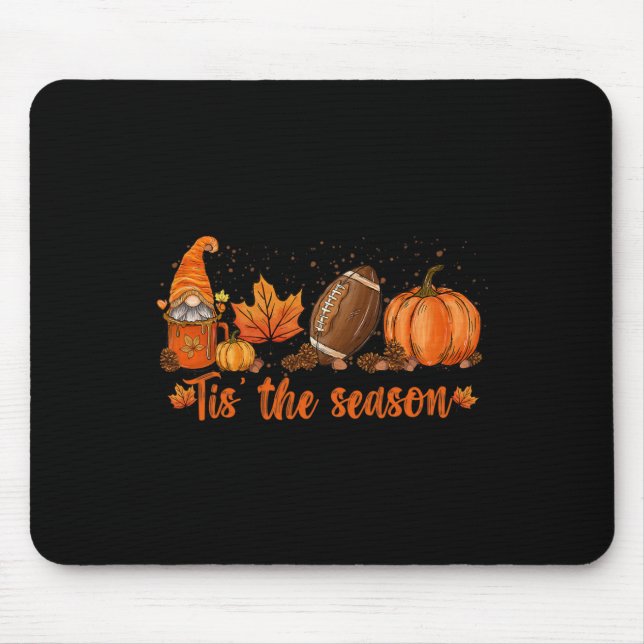 Tapis De Souris C'Est La Saison Citrouille Leaf Latte Fall Thanksg (Devant)