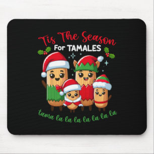 Tapis De Souris C'est la saison des tamales de Noël mexicain 