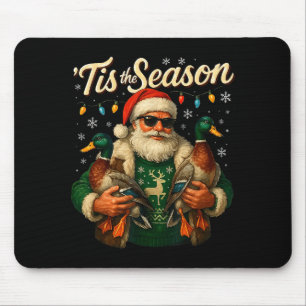 Tapis De Souris C'est la saison design de Noël canard Santa cool