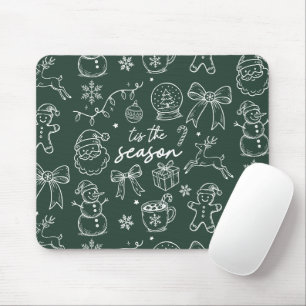 Tapis De Souris C'est la saison - Doodle de Noël