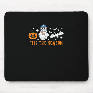 Tapis De Souris C'Est La Saison Football Halloween Citrouille Éffr