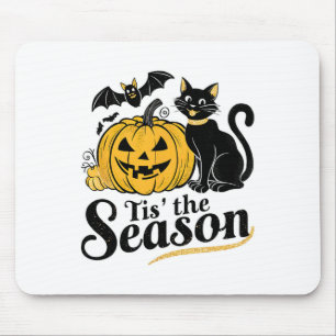 Tapis De Souris C'Est La Saison Halloween chauves-souris Citrouill