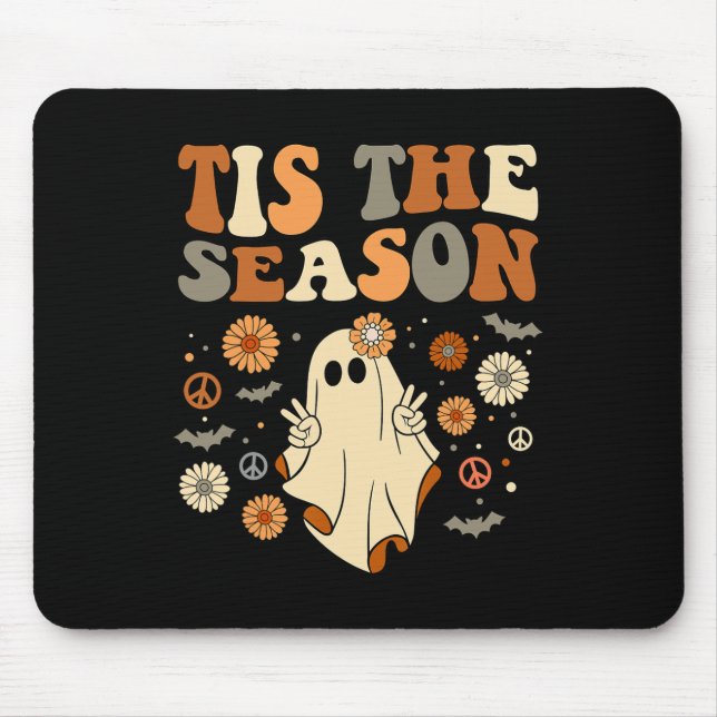 Tapis De Souris C'est la saison Halloween Ghost Costume Retr (Devant)
