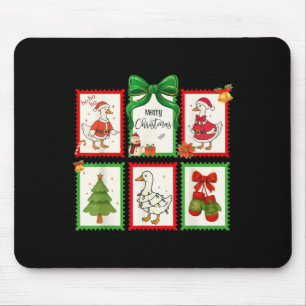 Tapis De Souris C'Est La Saison Oie Silly Timps De Noël Mignonne G