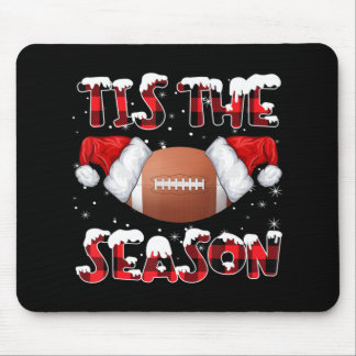 Tapis De Souris C'Est La Saison Santa Hat Football Red Plaid Chris