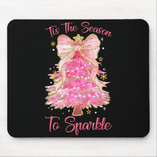 Tapis De Souris C'est la saison scintillante arbre de Noël Xmas fe