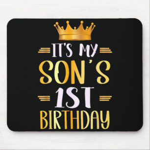 Tapis De Souris C'est le 1er anniversaire de mon fils joyeux 1 an