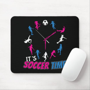 Tapis De Souris C'est le temps du soccer Citation de soccer pour f