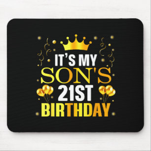 Tapis De Souris C'est les 21 ans de mon fils Joyeux Anniversaire 2