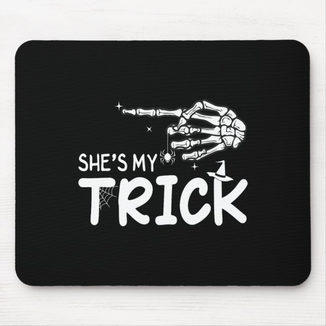 Tapis De Souris C'est ma petite cochonne Couples Squelette Hallowe (Devant)