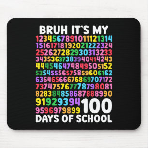 Tapis De Souris Cest mes 100 jours d'école 100e jour d'école
