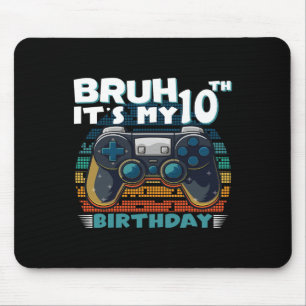 Tapis De Souris C'est mon 10e anniversaire 10 ans jeu vidéo cool