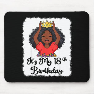 Tapis De Souris C'est mon 18ème anniversaire Couronne de princesse