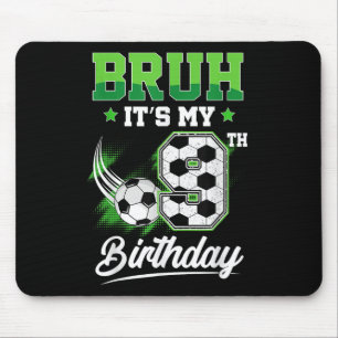 Tapis De Souris C'est mon 9e anniversaire garçon fan de sport 9 an