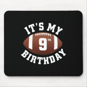 Tapis De Souris C'est mon 9e anniversaire garçon joueur de footbal