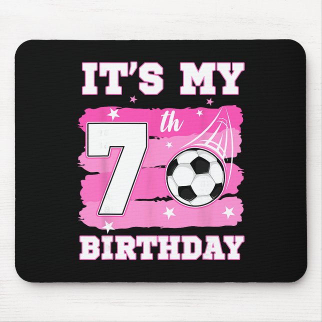Tapis De Souris C'est mon anniversaire pour mes 7 ans Thème de foo (Devant)
