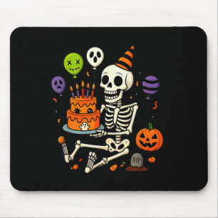 Tapis De Souris C'est mon anniversaire squelette Joyeux Halloween 