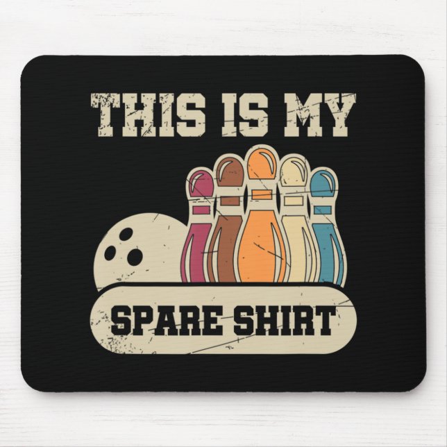 Tapis De Souris C'Est Mon Bowling Spare Alley Gutter Pins Bowlin (Devant)