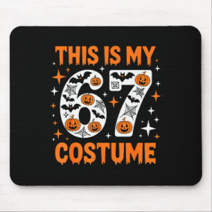 Tapis De Souris C'est mon costume 67 6 7 Meme Gen Alpha Halloween