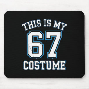 Tapis De Souris C'est mon costume 67 paresseux Brainrot Meme garço