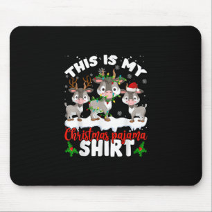 Tapis De Souris C'Est Mon Don Pajama Père Noël Chèvre Lover