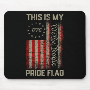 Tapis De Souris C'Est Mon Drapeau De Fierté Usa American 4 juillet