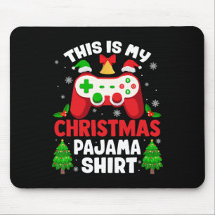Tapis De Souris C'Est Mon Jeu Vidéo De Chemise Pajama De Noël Cont