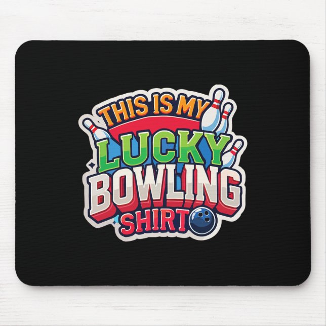 Tapis De Souris C'Est Mon Lucratif Conception De Bowling Pour Homm (Devant)