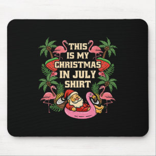 Tapis De Souris C'est mon Noël en juillet Santa été Hawaïen
