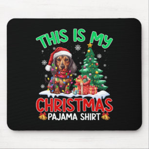 Tapis De Souris C'Est Mon Pajama Dachshund Amoureux de les chiens