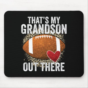 Tapis De Souris C'est mon petit-fils là-bas au football Grand-mère
