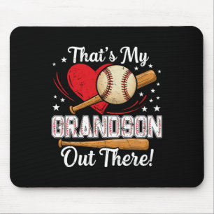 Tapis De Souris C'Est Mon Petit-Fils Là-Bas De Baseball Grand-Mère