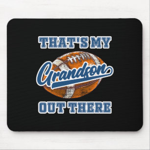 Tapis De Souris C'est mon petit-fils là-bas Football Cheer Grandm