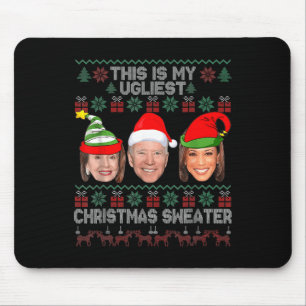 Tapis De Souris C'Est Mon Plus Mauvais Noël Anti-Biden Fun Noël