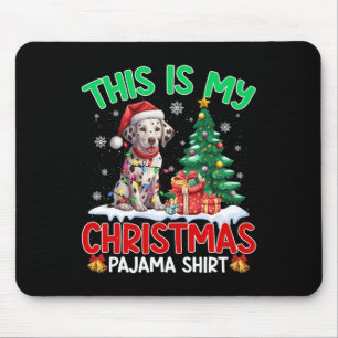 Tapis De Souris C'Est Mon Pyjama De Noël Amoureux de les chiens Da