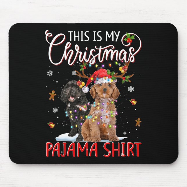 Tapis De Souris C'Est Mon Pyjama De Noël Apoo Lumières De Noël (Devant)