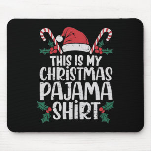 Tapis De Souris C'Est Mon Pyjama De Noël Drôle Les Hommes De Noël