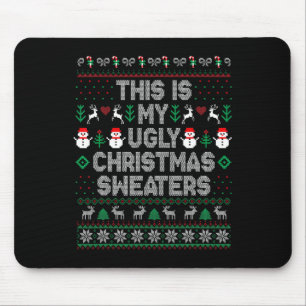 Tapis De Souris C'est mon trop chaud pour un pull de Noël moche
