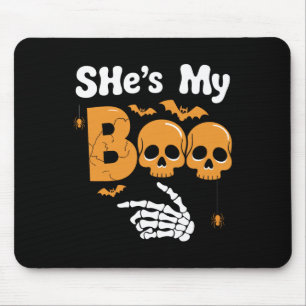 Tapis De Souris C'est My Boo Skeleton Couples Matching Couple Hall