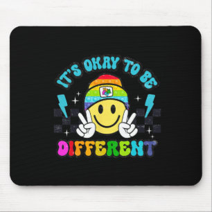Tapis De Souris C'est Okay D'être Différent Puzzle de Visage Souri