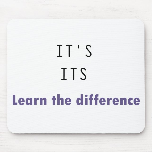 Tapis De Souris C'est sa grammaire (Devant)