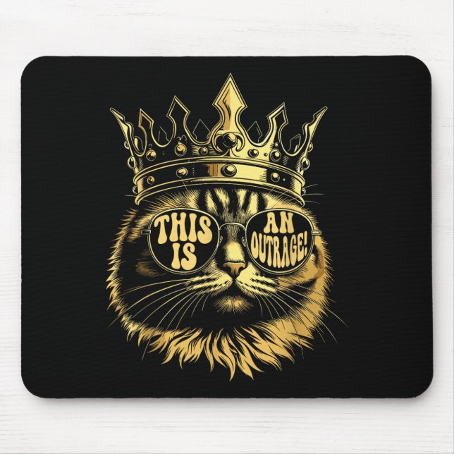 Tapis De Souris C'est un Or outrageusement drôle Princesse Chat Do (Devant)
