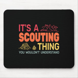 Tapis De Souris C'est une chose de scoutisme Backpackin Gcamping B