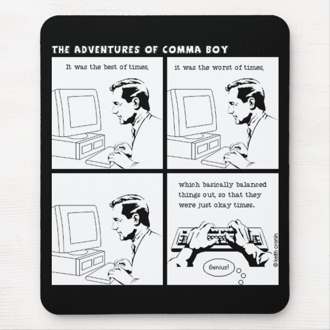 Tapis De Souris "C'était le meilleur mousepad de périodes" (Devant)