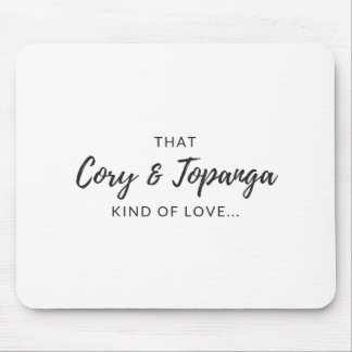 Tapis De Souris "Cette Cory et Topanga, une sorte d'amour"