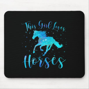 Tapis De Souris Cette Fille Aime Les Chevaux Equestre Ado Kid W