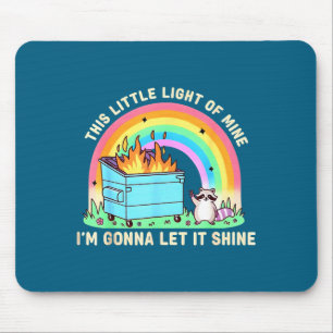 Tapis De Souris Cette petite lumière de mème de feu de poubelle de
