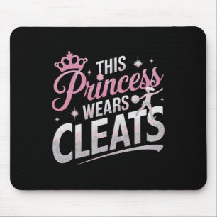 Tapis De Souris Cette princesse porte des crampons Funny Soccer Fo
